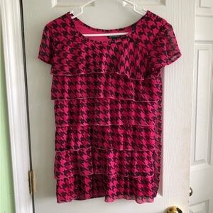 Pink Ruffle Top